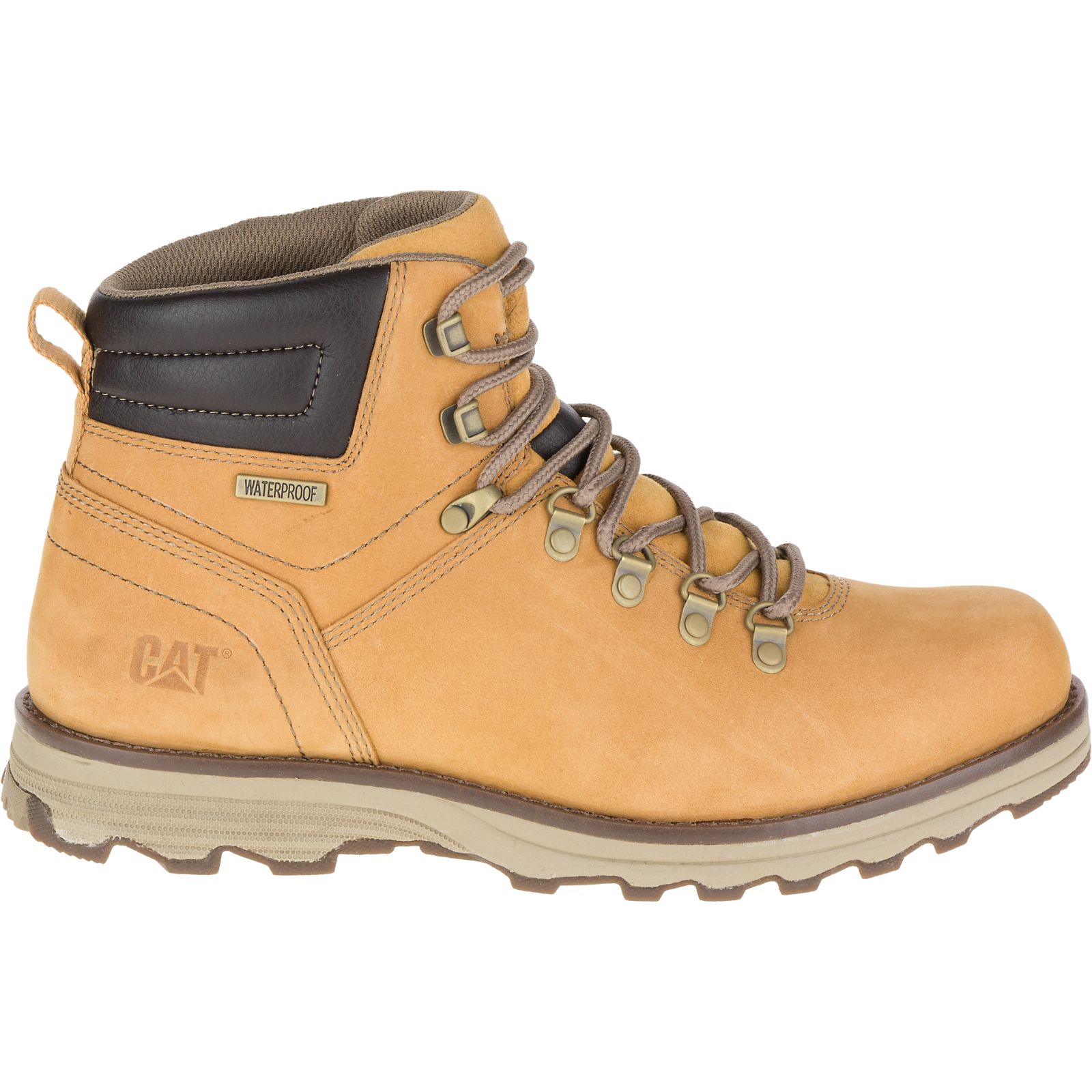 Caterpillar Sire Waterproof - Mens Work Boots - Orange - NZ (247OGREHT)